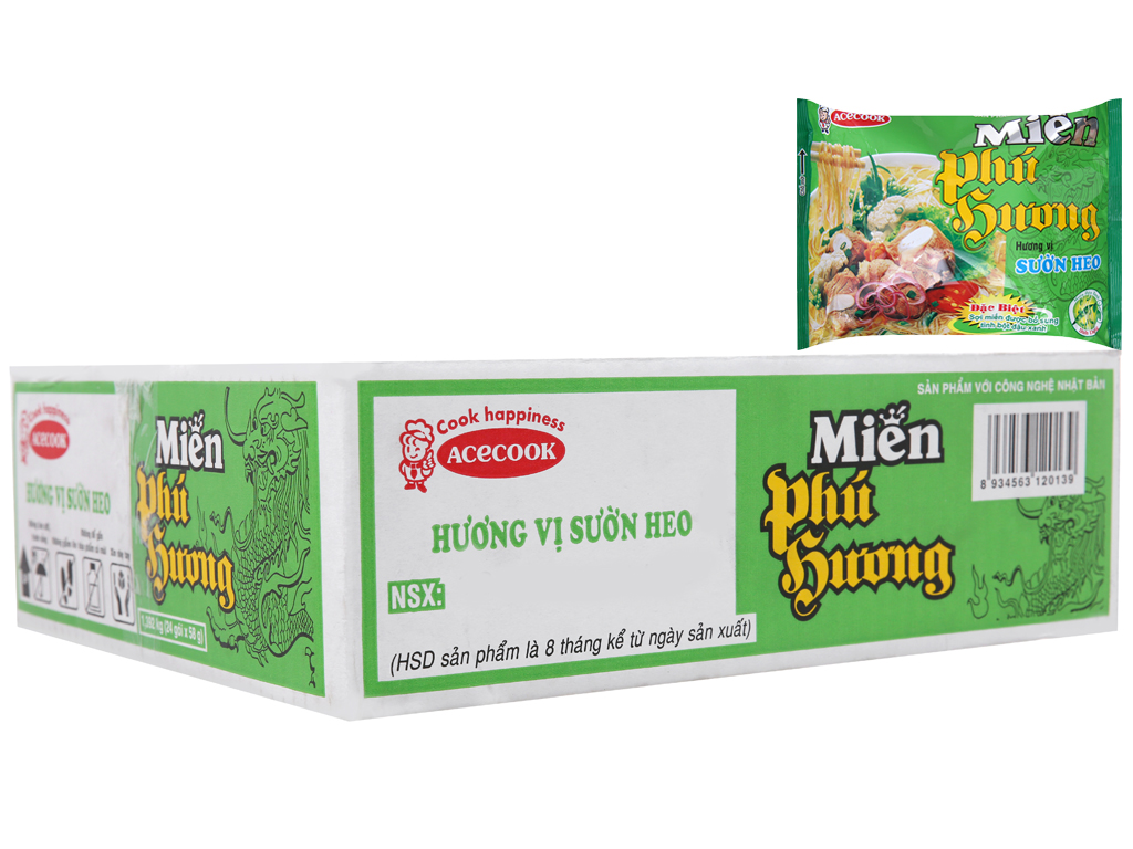 Miến Phú Hương Sườn Heo 58g Thùng 24 gói